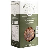 Bags Of Bites Naturally Loaded Savoury Date & Rosemary Crackers